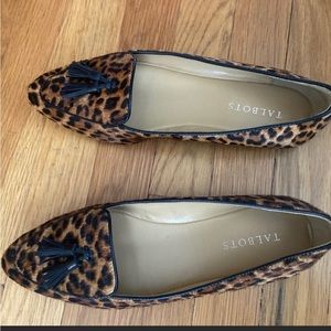 Talbots Francesca Tassled Leopard Driving Moccasins